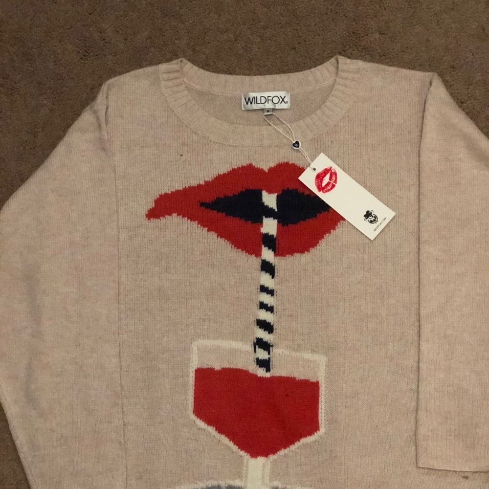 New Wildfox Size Sz S Suck It Up Sweater